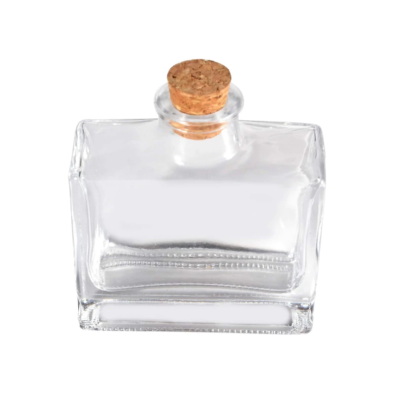 3.7oz. Glass Rectangle Bottle with Cork by Ashland®