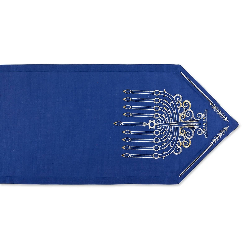 DII® 68" Menorah Embroidered Table Runner