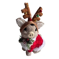 7.5" Reindeer Piggy in Sweater Natural Décor by Ashland®