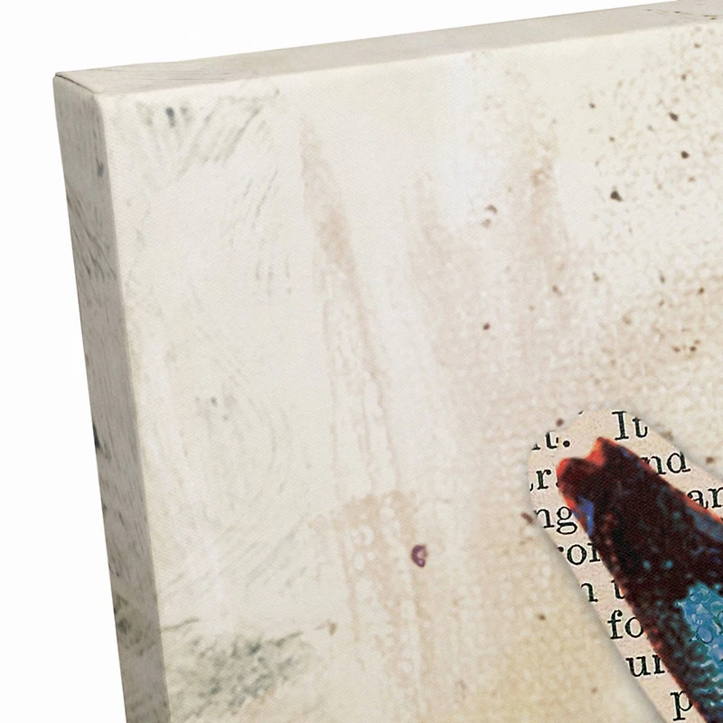 Butterflies With Purple Flowers 24" x 24" Canvas Wall Art