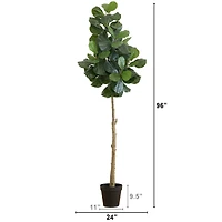 8ft. Artificial Fiddle Leaf Fig Tree