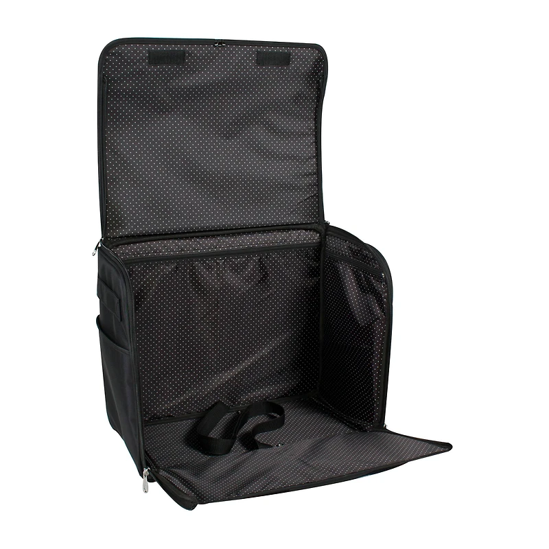 Everything Mary Black Rolling Sewing Machine Tote