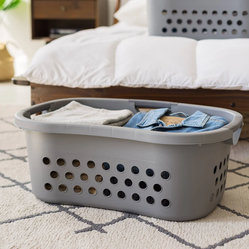 IRIS® 53qt. Gray Hip Hamper Laundry Baskets, 2ct.