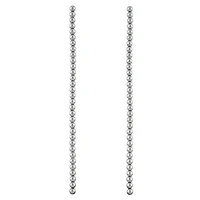 Rhodium Reconstituted Hematite Round Beads by Bead Landing