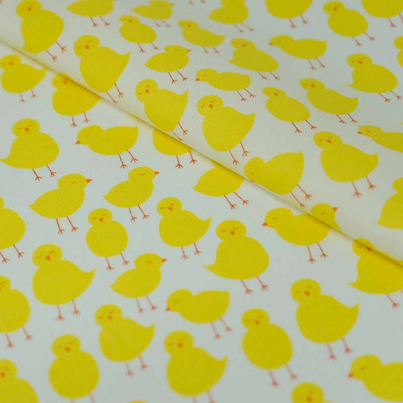 SINGER Cute Chick Print Ringspun Cotton Fabric Fat Quarter