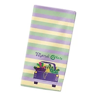 Truck Load Stripes Mardi Gras Cloth Napkin