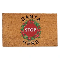 Santa Stop Here Doormat