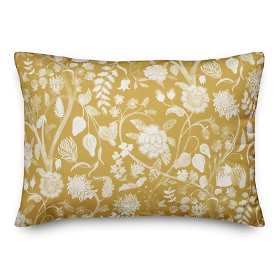 Marigold Flowers 14" x 20" Indoor / Outdoor Pillow