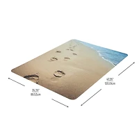 Mind Reader 9-to-5 Collection Tan Life's a Beach Art Office Chair Mat
