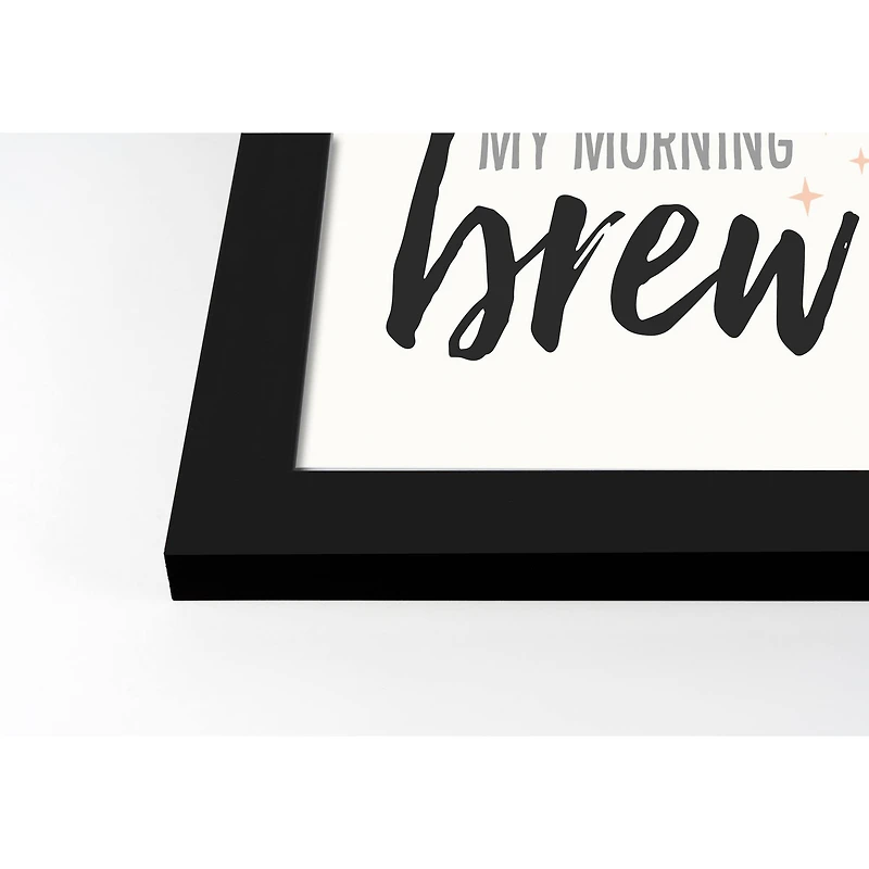 Witch In The Morning Halloween Print in Black Frame