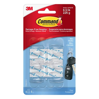 12 Packs: 6 ct. (72 total) Command™ Mini Hooks