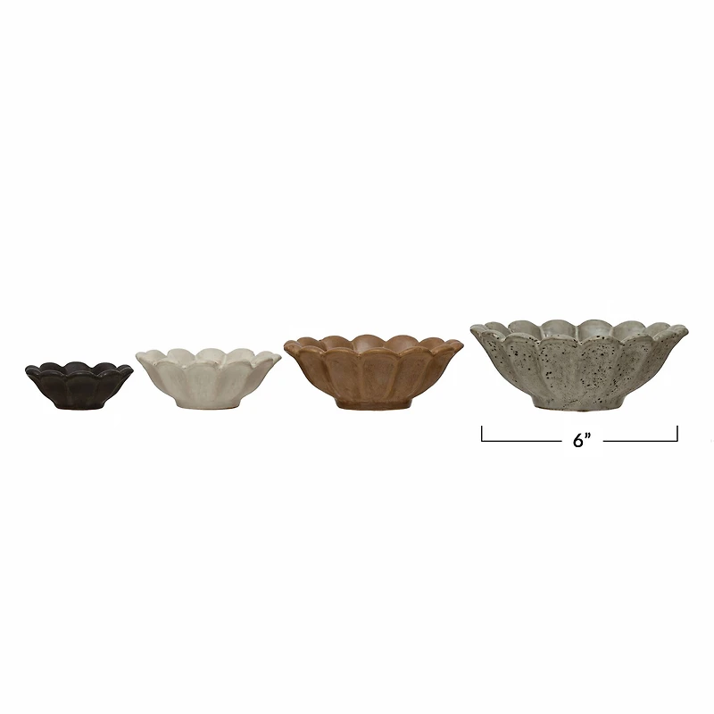 Hello Honey® Stoneware Flower Bowl Set