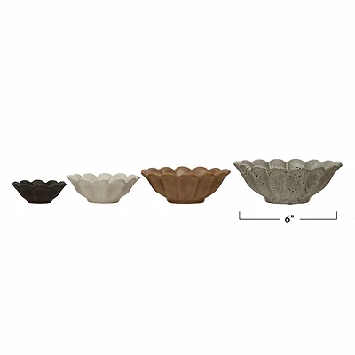 Hello Honey® Stoneware Flower Bowl Set