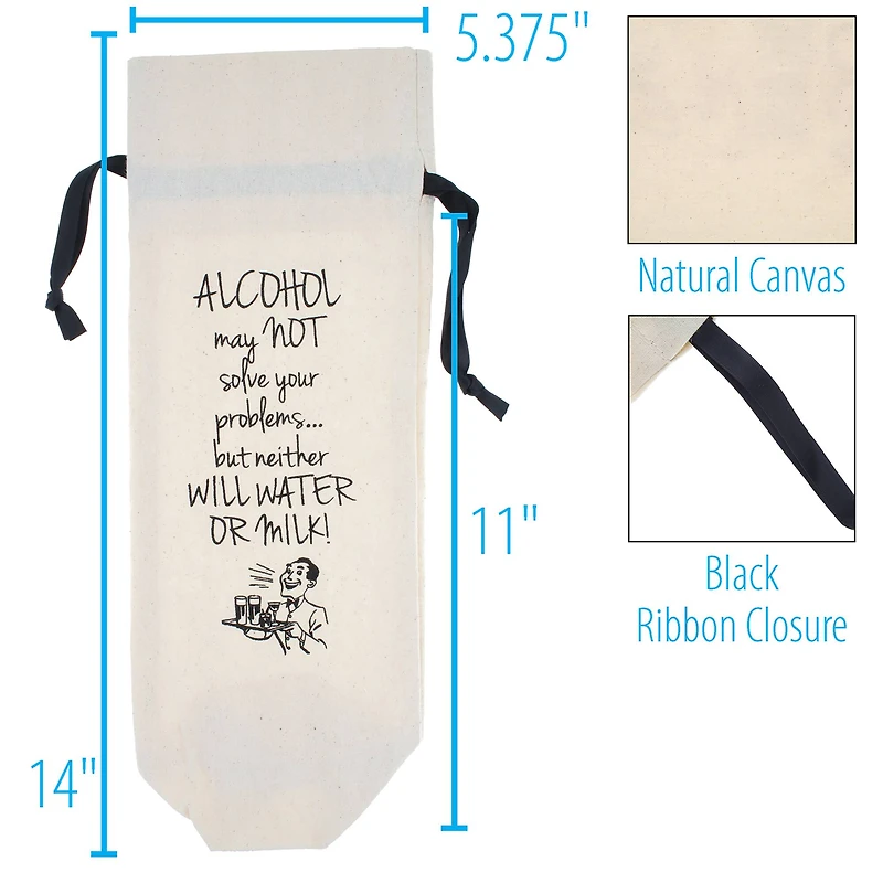 Personality Case™ Alcohol Canvas Wine Bag
