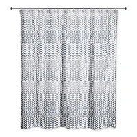 Herringbone Pattern 71" x 74" Shower Curtain