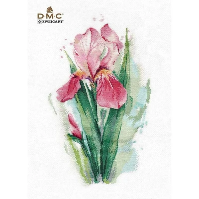 Oven Pink Iris Cross Stitch Kit