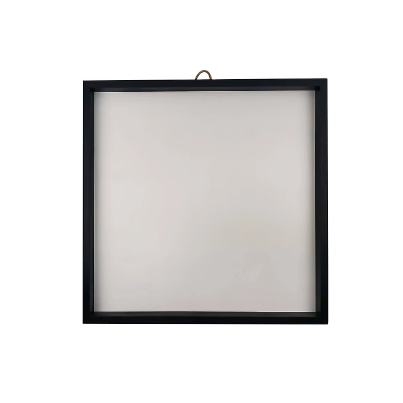 16" x 16" White Plaque with Black Frame by Make Market®