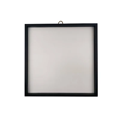 16" x 16" White Plaque with Black Frame by Make Market®