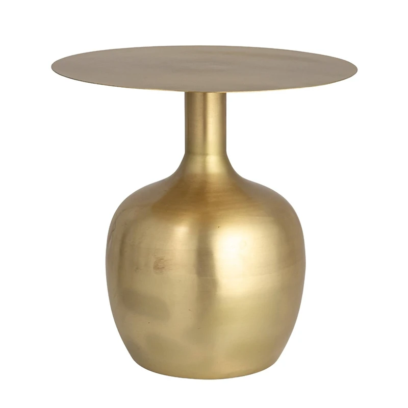 Hello Honey® Gold Elegant Metal Round Side Table