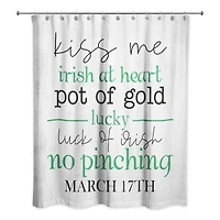 Irish St Patricks Saying Shower Curtain 71" x 74" Shower Curtain