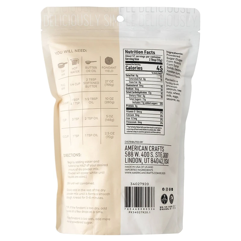 Sweetshop™ Vanilla Fondant Mix