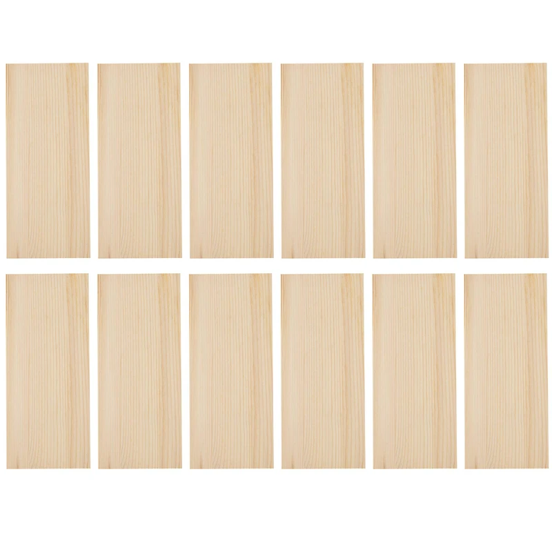 12 Pack: 12" x 5.25" Clear Pine Craft Wood by Make Market®
