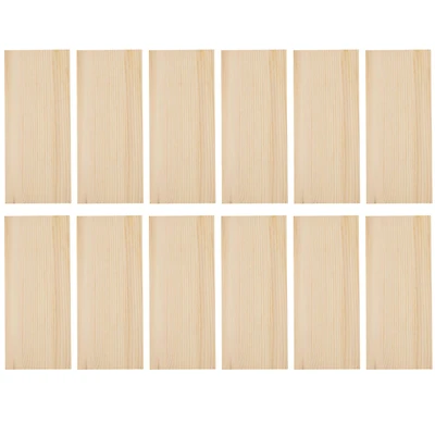 12 Pack: 12" x 5.25" Clear Pine Craft Wood by Make Market®