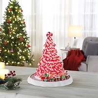 Mr. Christmas  12" Peppermint Tree With Train