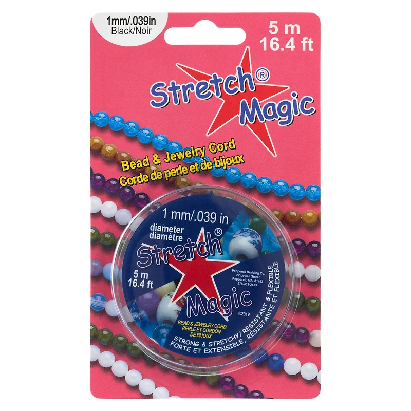 12 Pack: Stretch Magic® 1mm Black Bead & Jewelry Cord