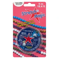 12 Pack: Stretch Magic® 1mm Black Bead & Jewelry Cord