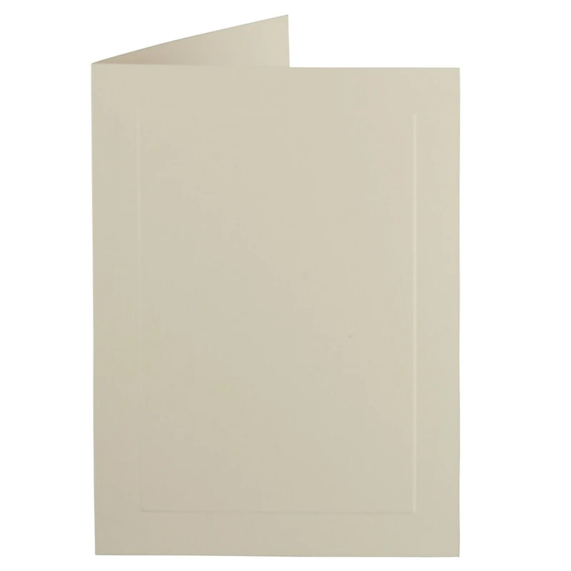 JAM Paper A7 Ivory Blank Foldover Cards with Panel