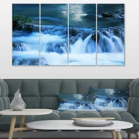 Designart - Beautiful Small Blue Waterfalls