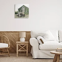 Stupell Industries Magical Farmhouse Barn and Flower Field Canvas Wall Art