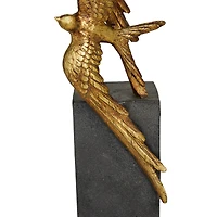 21.5" Polystone Flying Bird Sculpture