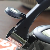 Mr. Coffee Clarendon 2.6qt. Gunmetal Metallic Stainless Steel Tea Kettle