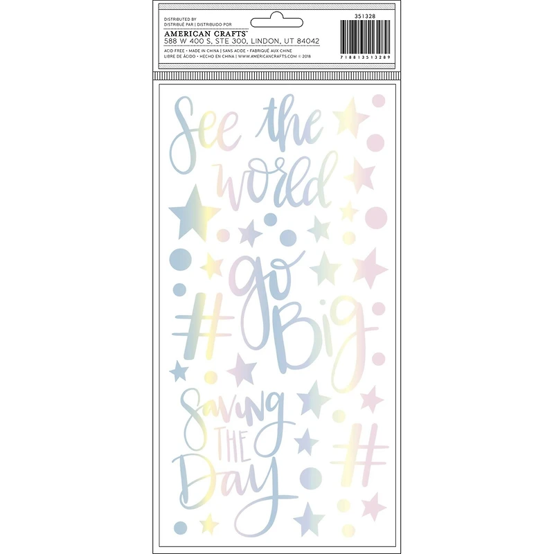 Thickers™ Shimelle Sparkle City Sparkle Phrases & Icons Stickers