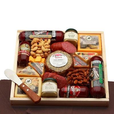 Deluxe Meat & Cheese Lovers Sampler Tray