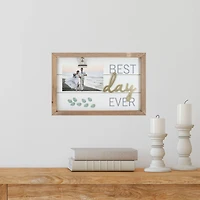 Framed Best Day Ever with Photo Clip Décor