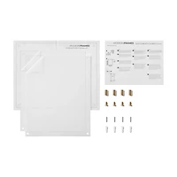 Cool Modern Frames Clear Acrylic Float Frame with Gold Hardware