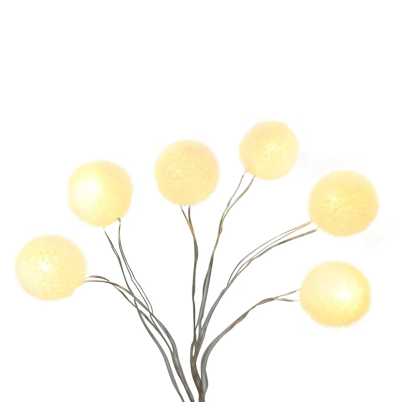 12ct. Warm White LED White Fuzzy String Lights by Ashland®