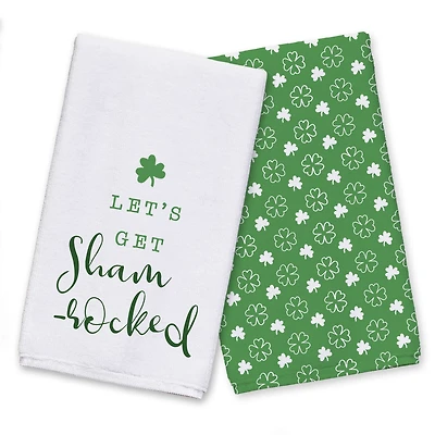 Lets Get Shamrocked Tea Towel Set of 2