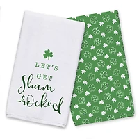 Lets Get Shamrocked Tea Towel Set of 2