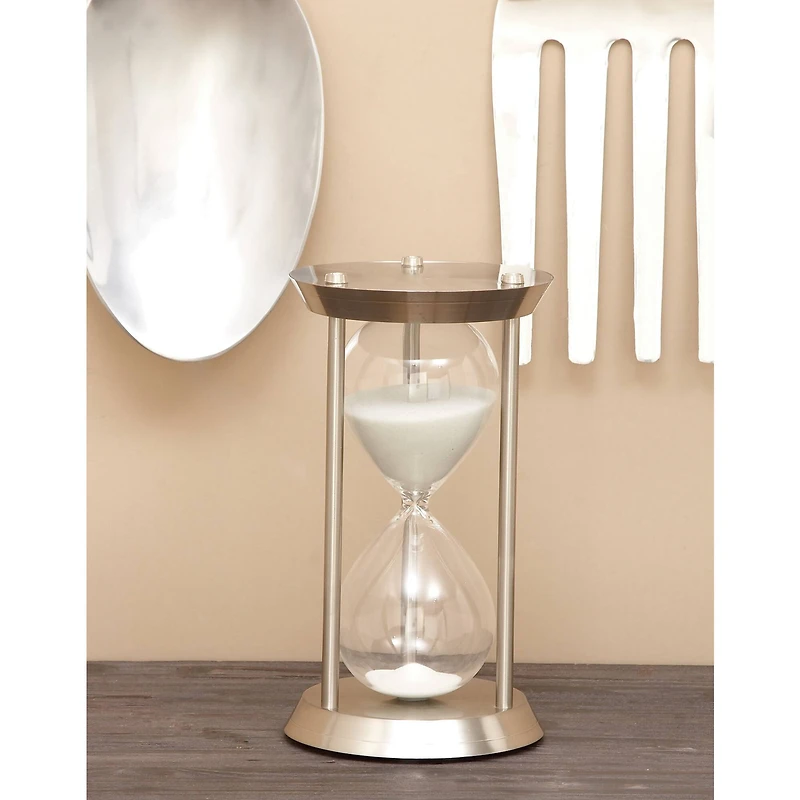 12'' Silver Metal Glam Timer