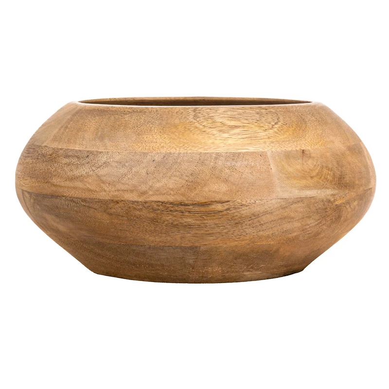 Hello Honey® 9.2" Modern Round Wood Bowl