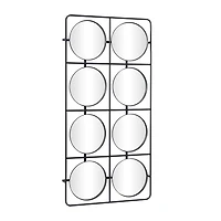 Black Modern Wall Decor, 24" x 3" x 47"