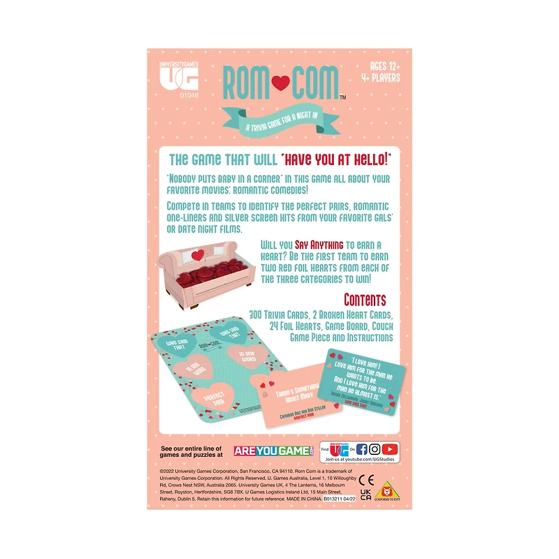 Rom Com - A Trivia Game for a Night In
