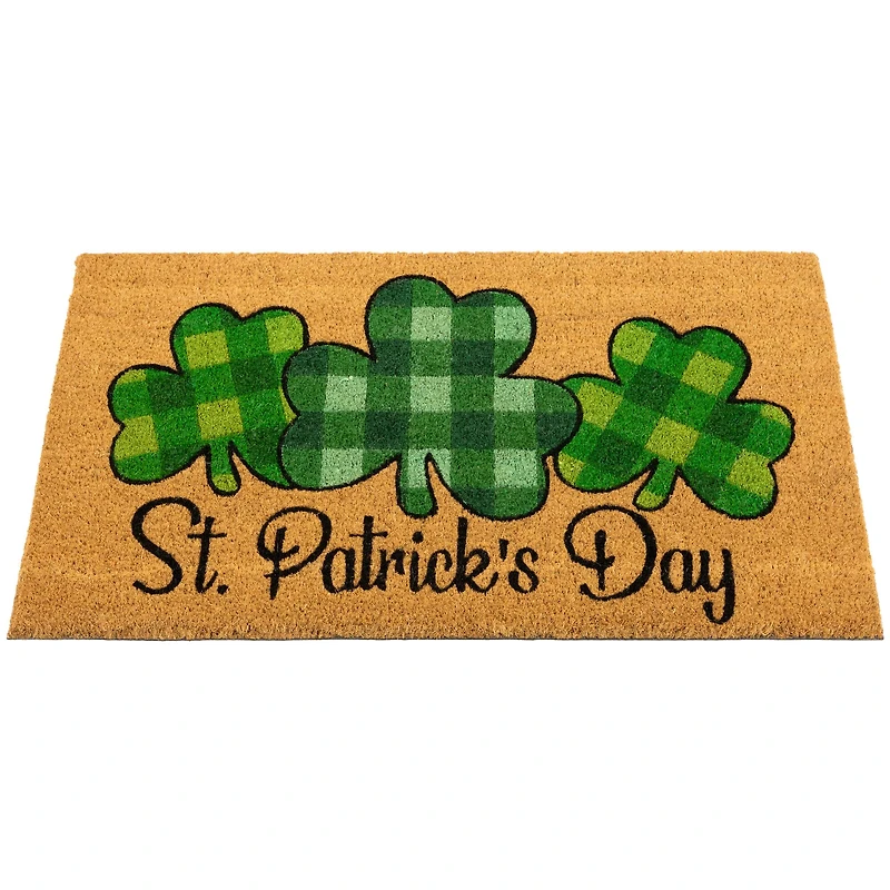 Plaid Shamrocks Doormat