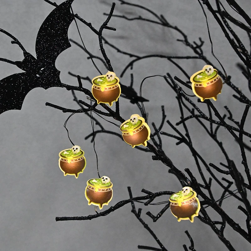18ct. Boiling Cauldron Icon LED String Lights by Ashland®