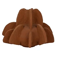 Hello Honey® 14" Caramel Handmade Paper Mache Vase with Curved Design