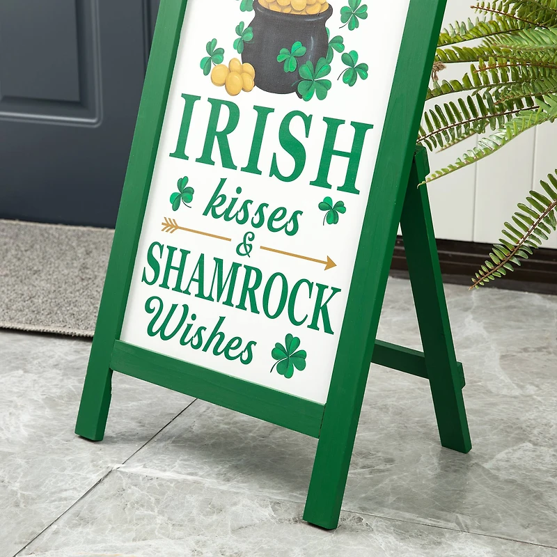 Glitzhome® 24" St. Patrick'sWooden Porch Sign